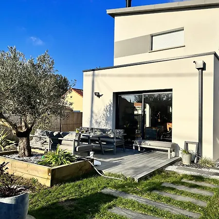 Maison Familiale Style Industriel, Plages A Pied, Jardin Clos, 3 Terrasses, Bbq, Parking Prive - Fr-1-364-166 * סן-ברבן-לה-פן